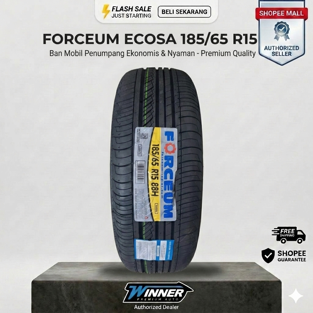 BAN MOBIL FORCEUM ECOSA 185 65 R15 STANDAR BAN ERTIGA AVANZA VELOS