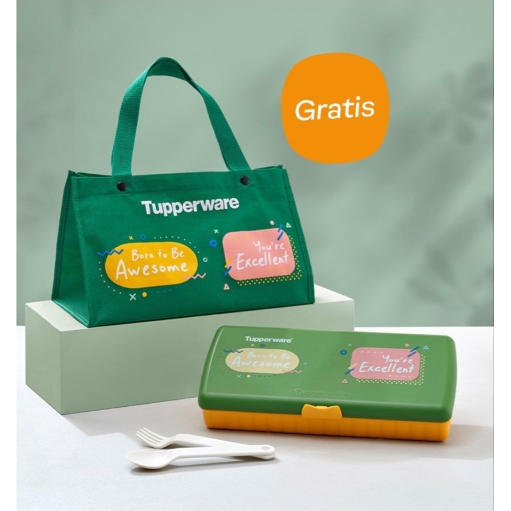 tempat makan lunch keeper tupperware original