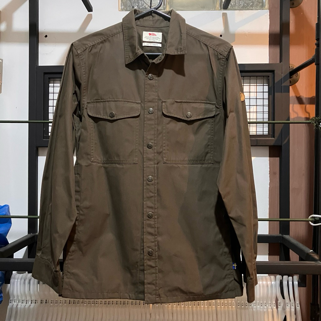 fjallraven singi overshirt M, kemeja lapangan fjallraven g1000 new