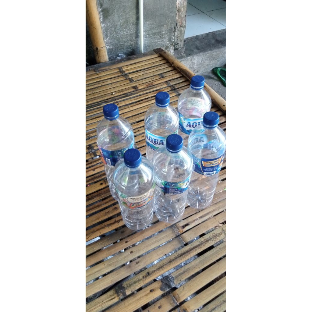 Botol Bekas AQUA 1,5 liter - Cocok untuk Kerajinan Anak