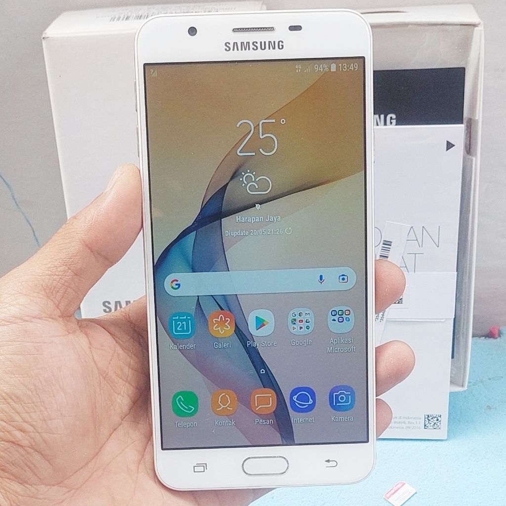 Handphone Hp Samsung Galaxy J7 Prime 3/32 Bekas Second Eks Resmi Sein Mulus Original