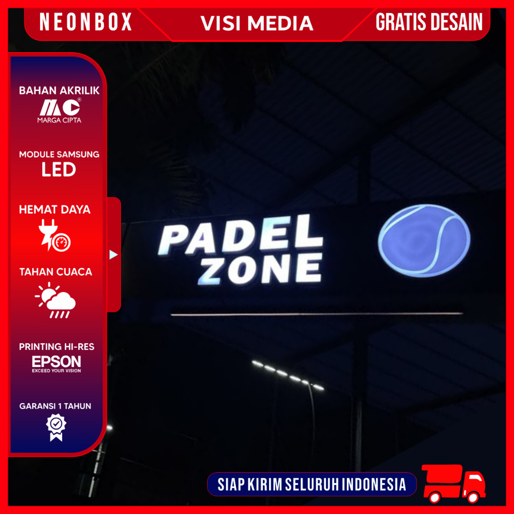 Lampu Huruf Timbul Neon Box Huruf Tulisan Akrilik Custom Huruf Akrilik LED Custom Angka Timbul Dindi