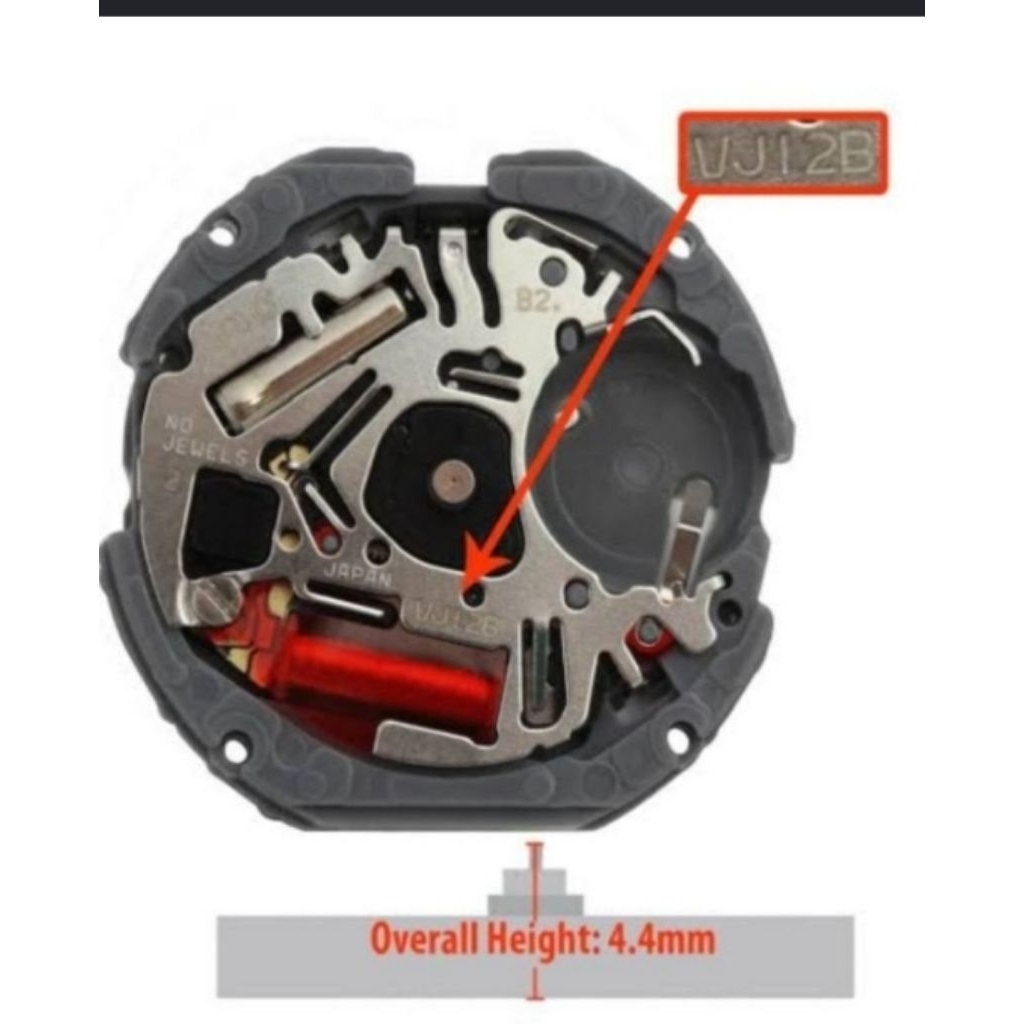Mesin jam tangan Saiko VJ12 original