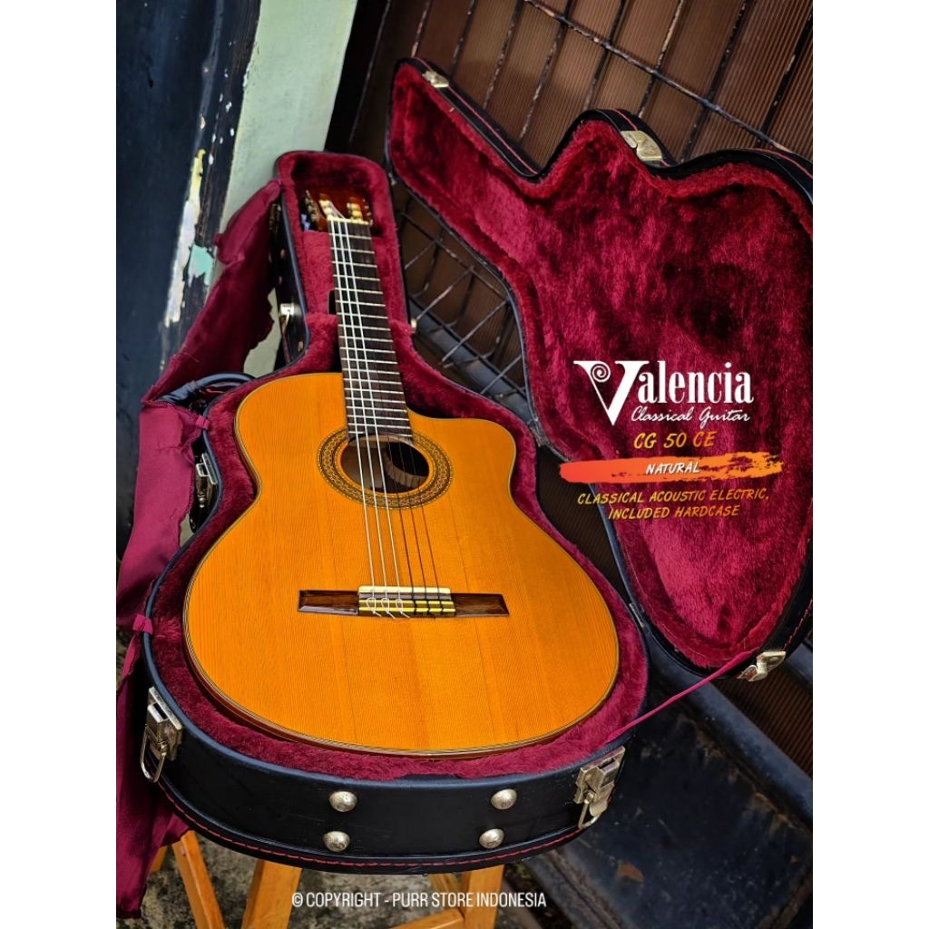 LANGKA VALENCIA CUSTOM CG50CE CLASSIC ACOUSTIC ELECTRIC GUITAR WITH FISHMAN ISYS+ PREAMP