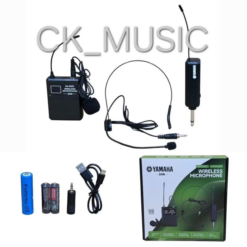 YAMAHA MIC WIRELESS UG24N ,MIC YAMAHA UG-24N  ,MIC JEPIT WIRELESS ,MIC BANDO YAMAHA