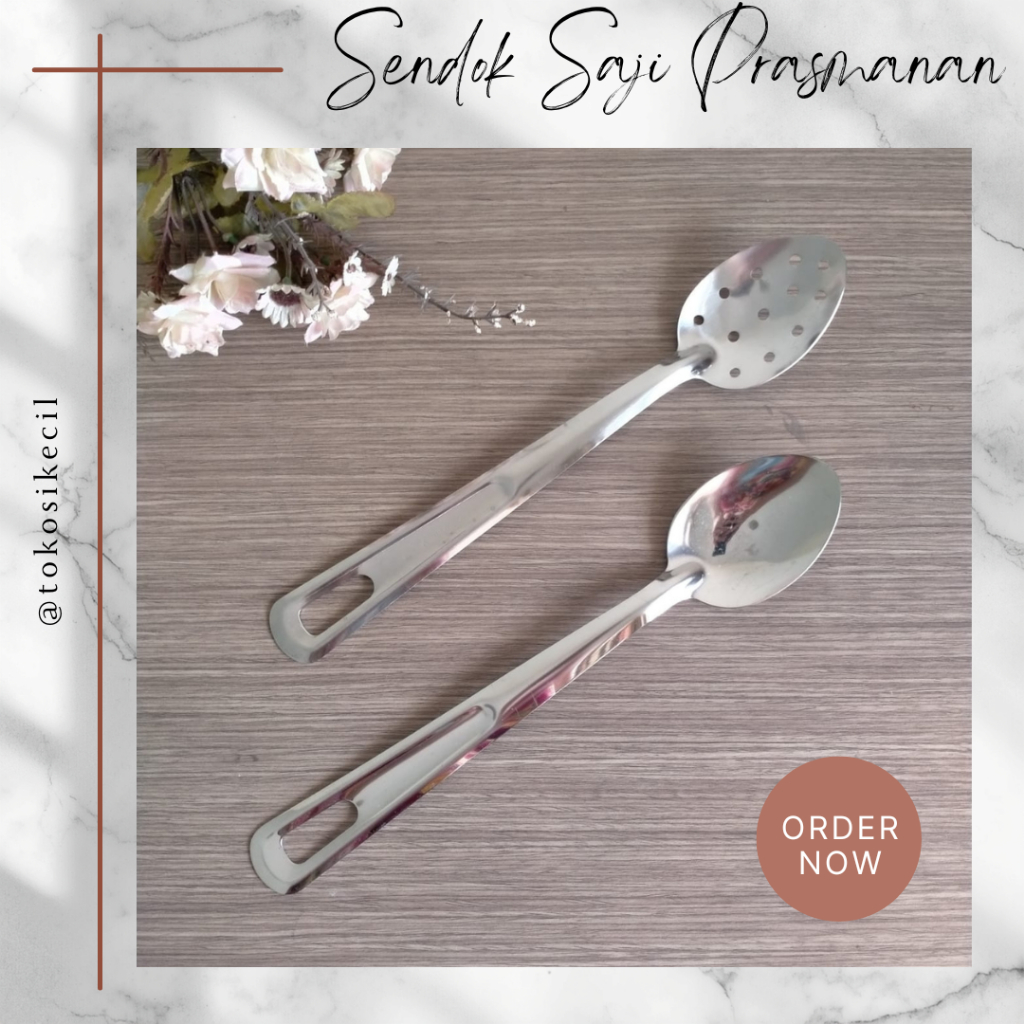 Sendok Saji Prasmanan Stainless Steel Tebal