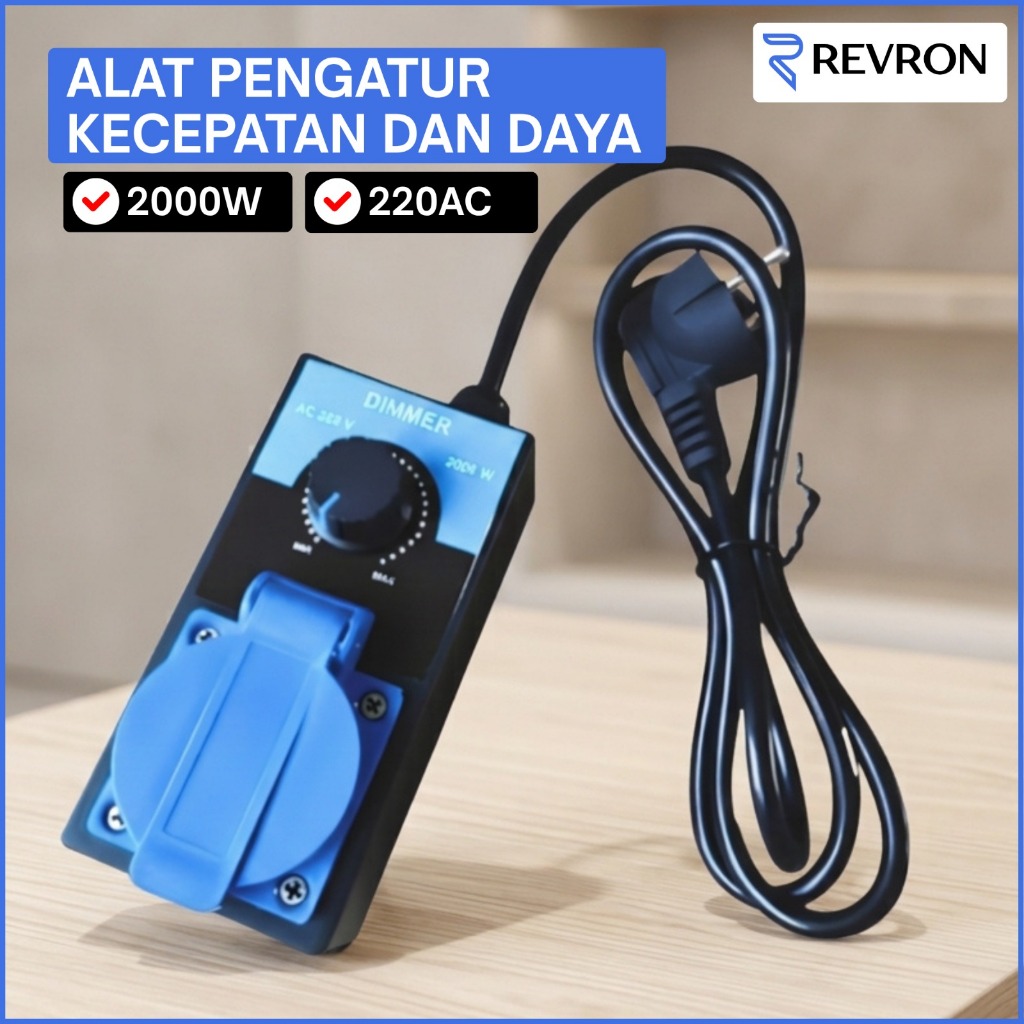 Dimmer Speed Control 2000W Pengatur Kecepatan Gerinda Dimmer Gerinda 2000 Watt AC 220V