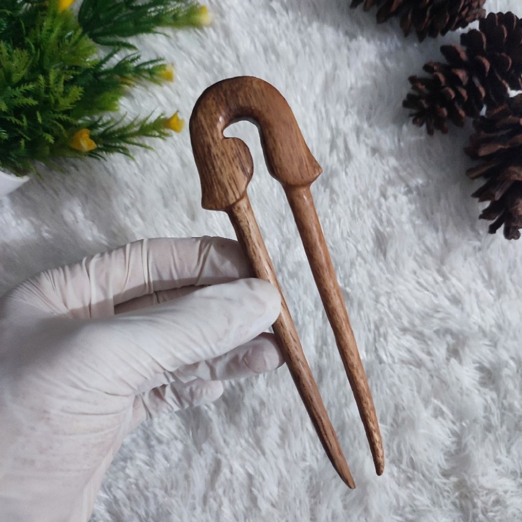 Tusuk konde handmade Dari kayu Jepit Rambut Hiasan Rambut estetik unik Hair pin Hair stick Hair acce