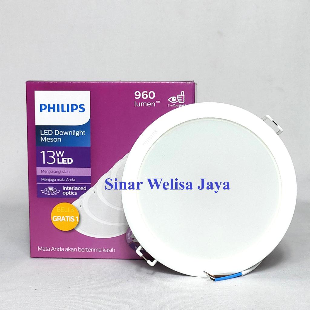 Philips LED Downlight Meson Paket 13W Putih (59464)