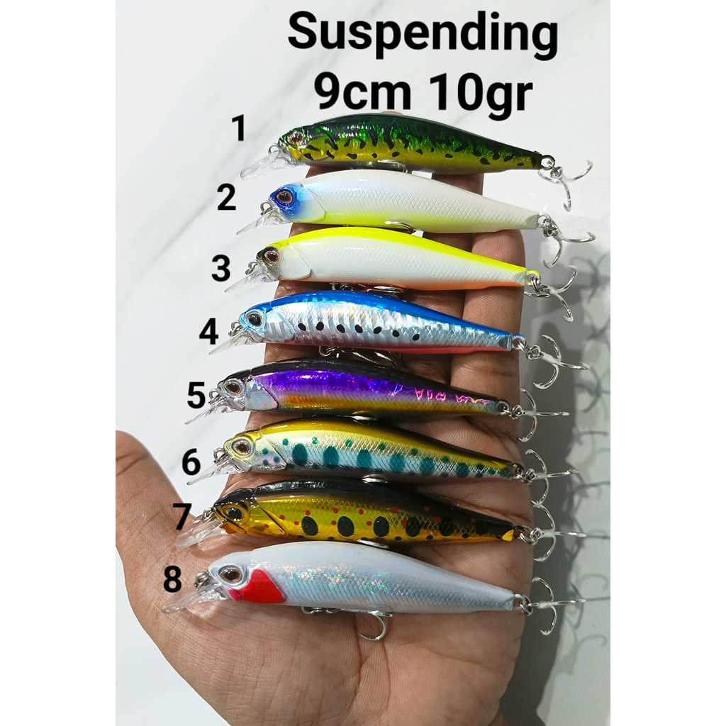 Umpan Suspend 9cm 10gr Lure pancing casting minnow suspen