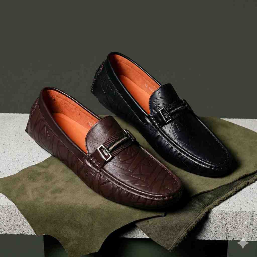 PANARYBODY Sepatu Loafers Pria Hitam Premium Casual Formal Anti Licin Modis Fashionable JH1909