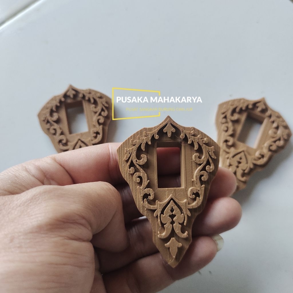 STOPER VARIASI SANGKAR BURUNG LOVEBIRD MURAI PERKUTUT MEWAH UKIR 1 SET