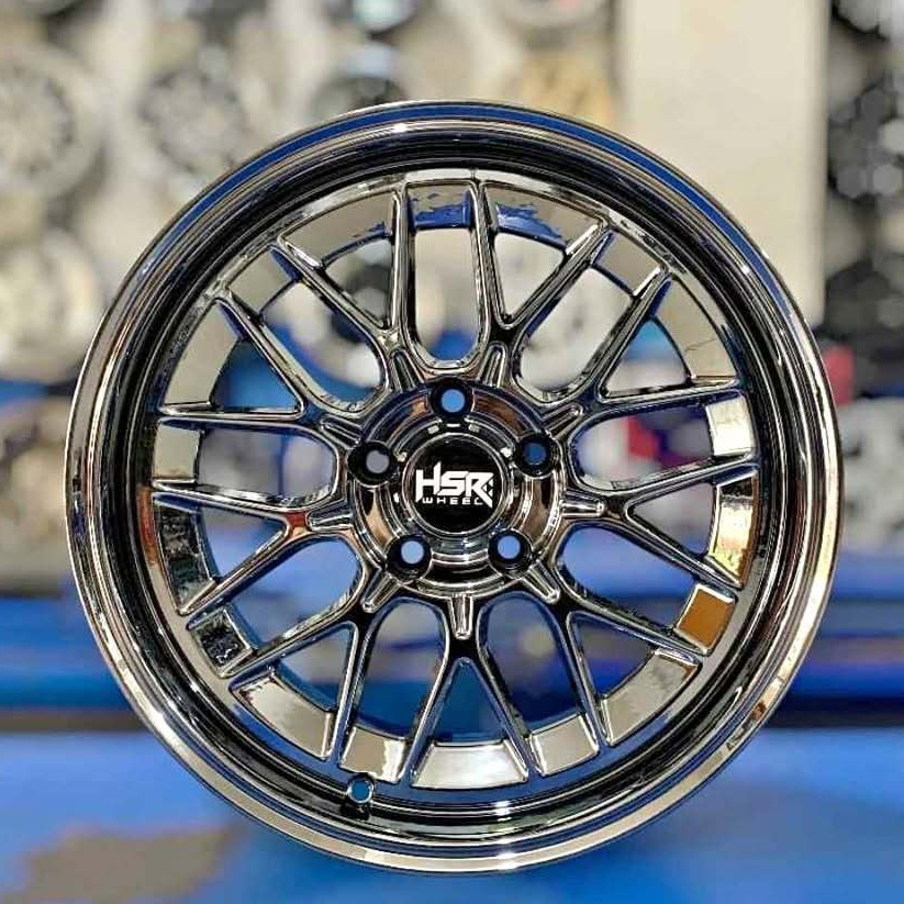 VELG BLACK CHROME RING 17 BUAT MOBIL XPANDER INNOVA TERIOS VELG HSR WHEEL DULUPI