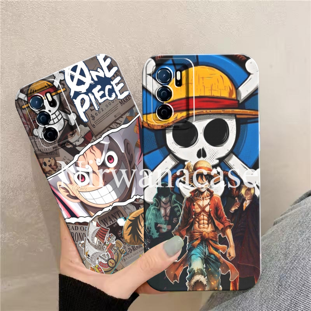 Cassing Hp Oppo A16 - Case Oppo A16s - Case Oppo A54s Motif Luffy Gear 5 Case Pro Camera Lentur - Fa