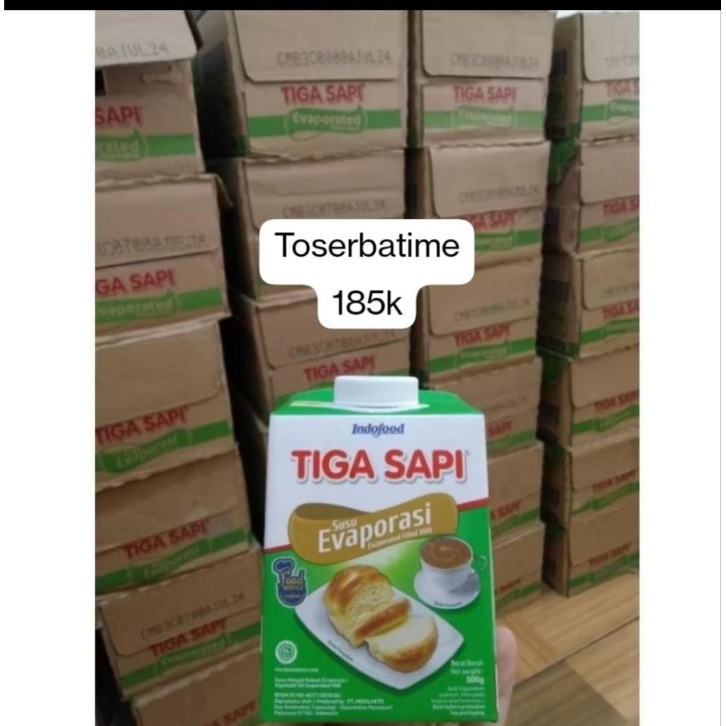 (isi 12 pcs) Susu Evaporasi Tiga Sapi 1 carton Nov 2026