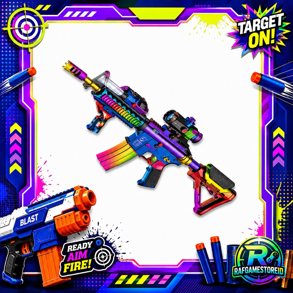 WEIHUI Mainan Anak Water Gel Blaster M4 Tembakan Mainan Water Jelly Toys