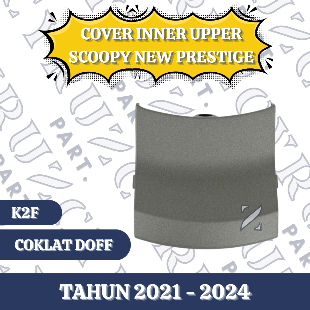 Cover inner upper sambungan bawah batok Scoopy New prestige K2F Tahun 2021 2022 2023 2024 warna Cokl