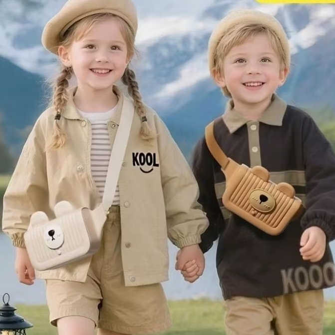 TAS SLEMPANG KOOOL KIDS BROWN
