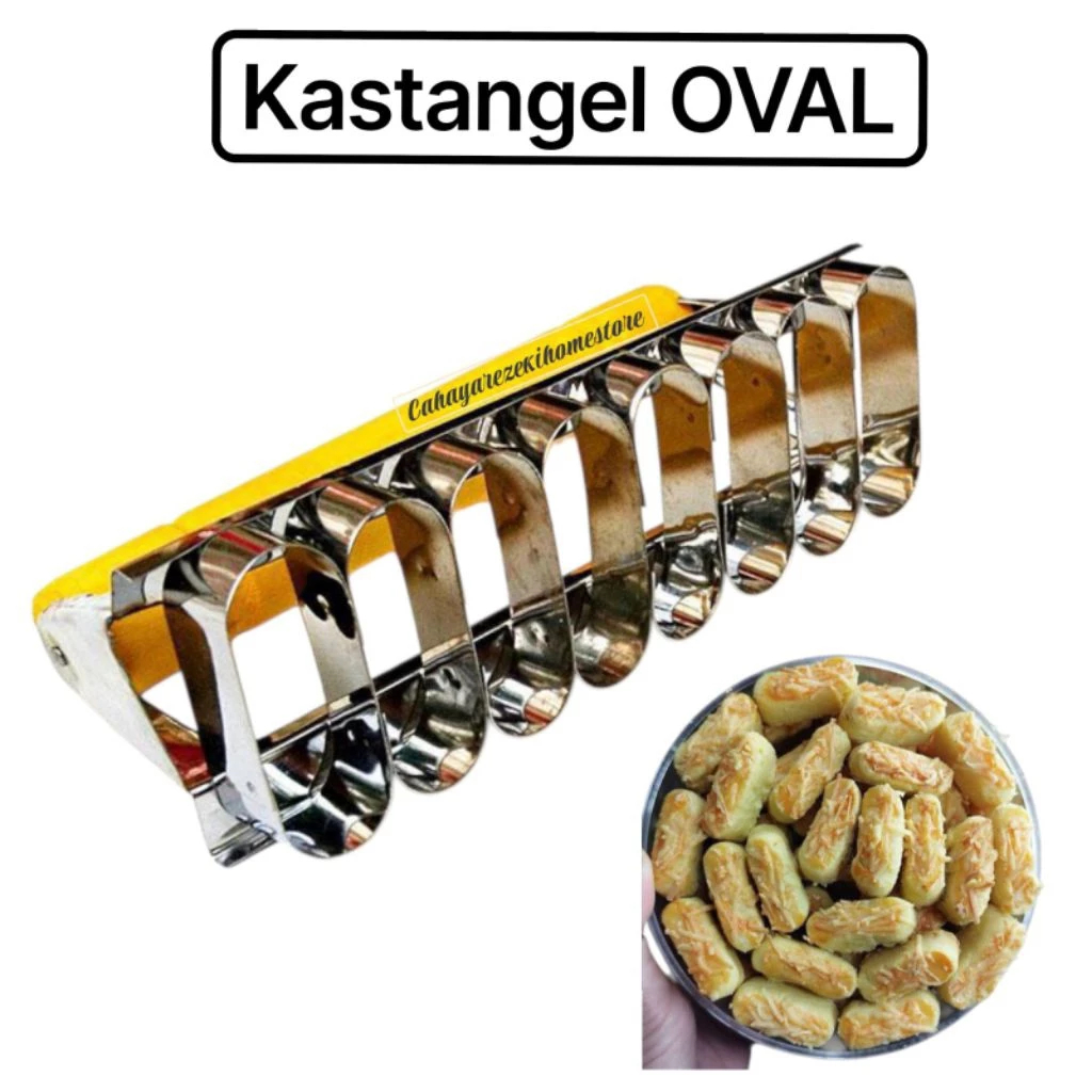 Cetakan Kue Kering Kastengel Putri Salju - Gagang Plastik Kokoh, Stainless Anti Karat, Mudah Dibersi