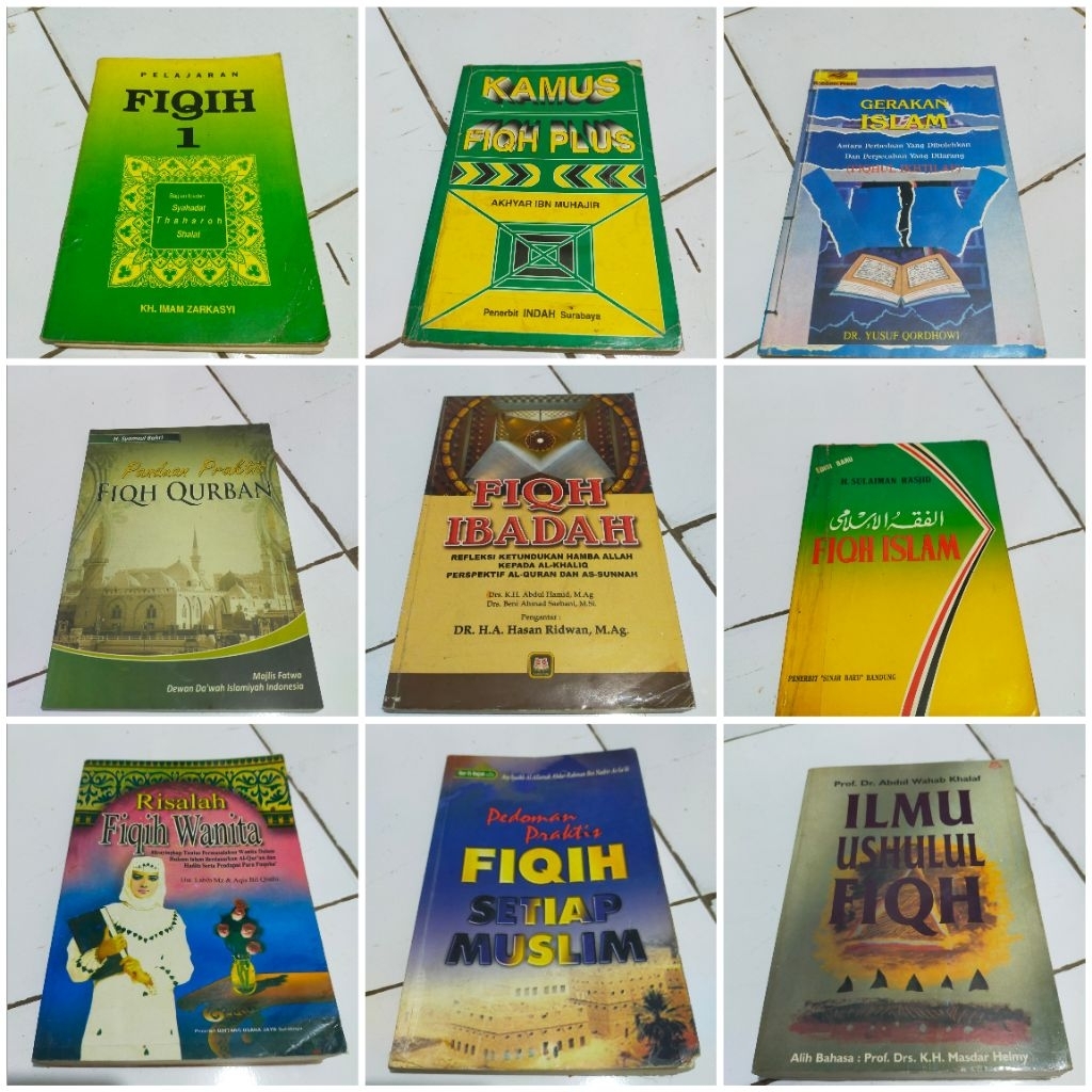 Gerakan Islam Fighul ikhtilaf/ Ilmu Fiqih Safinatunnaja  / Tujuh imam madzhab fiqh / Kamus fiqh plus
