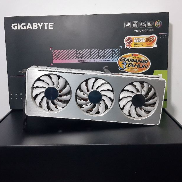 Gigabyte RTX 3060 Ti 8 GB Vision Kartu Grafis Gaming dengan LED dan Kipas Berfungsi Baik  Cards, Lap
