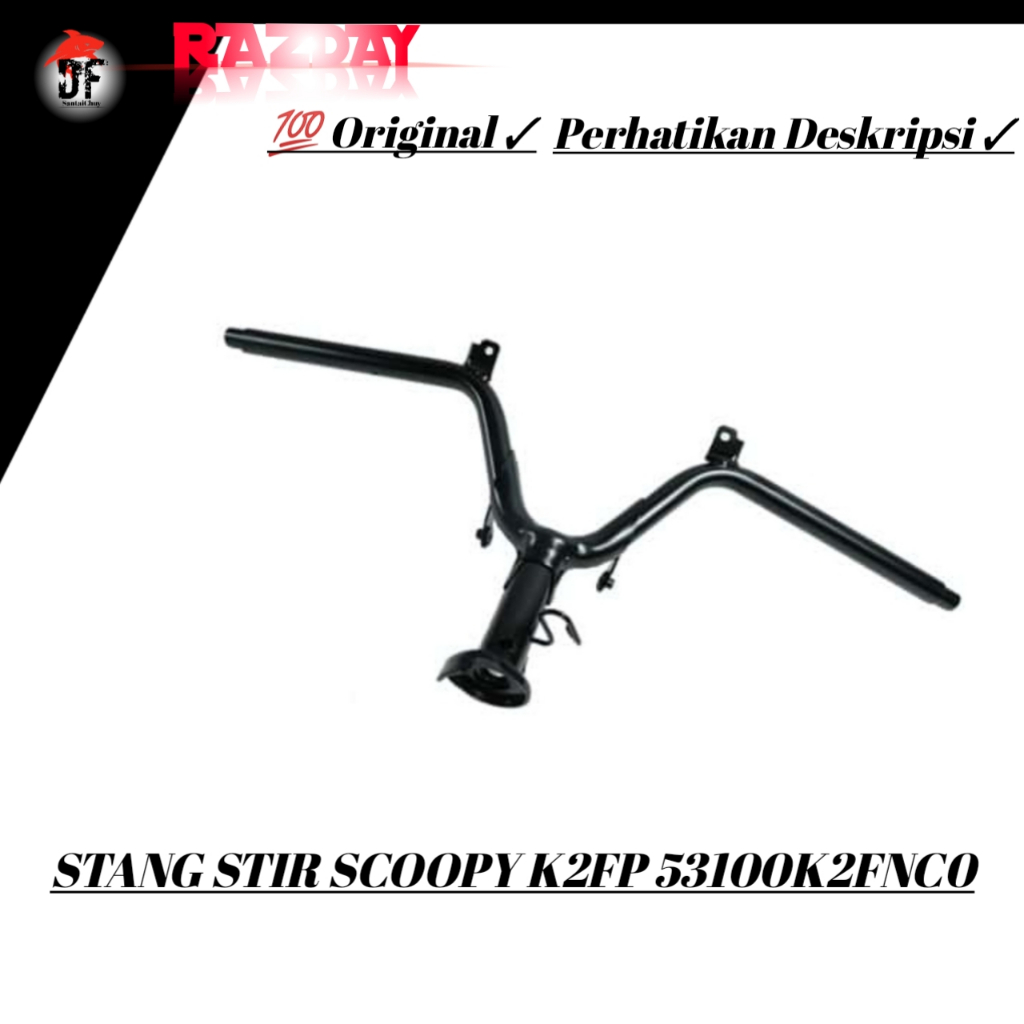 Stang Stir Motor Honda Scoopy K2FP Original Tahun 2025 2026 53100K2FNC0
