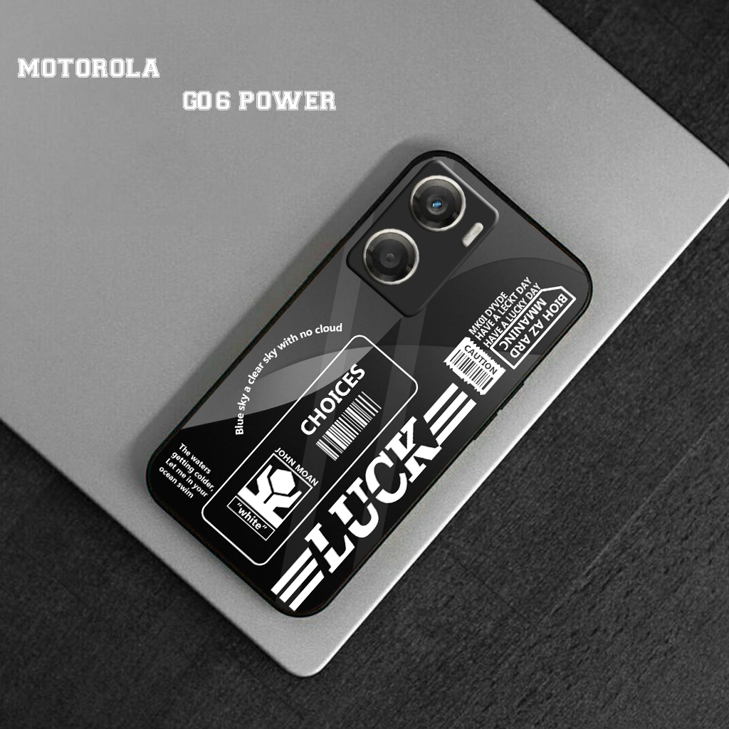 Case Glass Akrilik For MOTOROLA G06 POWER- case hp - case akrilik MOTOROLA G06 POWER  - Casing Handp