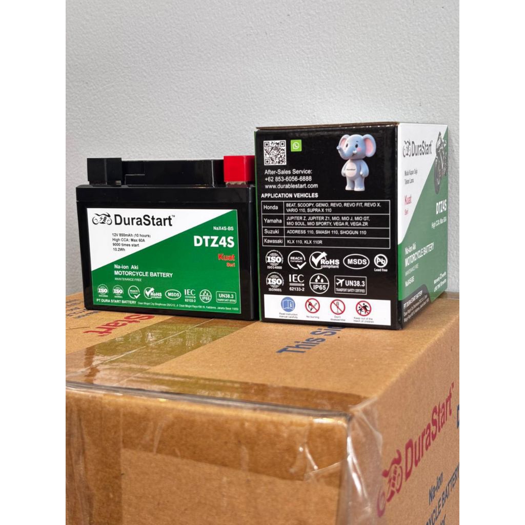 Aki motor Durastart sodium ion
