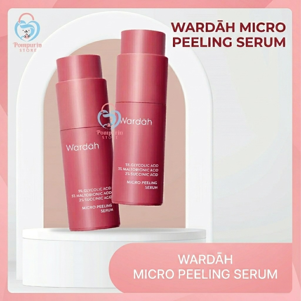Wardah 5% Glycolic Acid + 3% Maltobionic Acid + 2% Succinic Acid Micro Peeling Serum - Serum Eksfoli