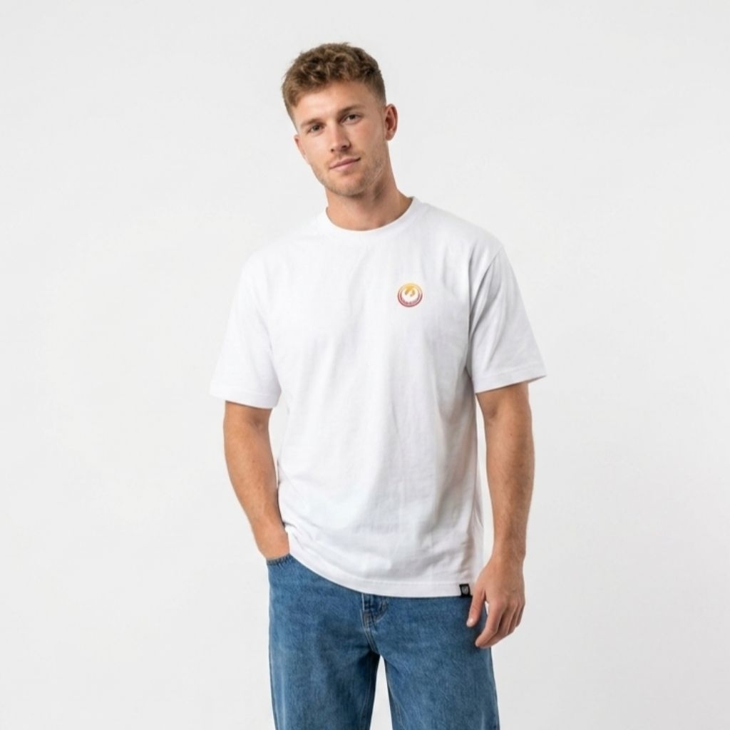 Kaos Lengan Pendek Dragon Alliance Original DMSTS Snow 221 White