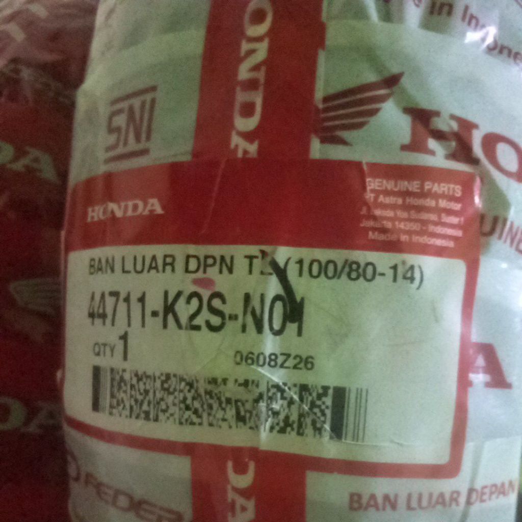 Ban Tubeless Matic 100/80-14 Federal Tubeless