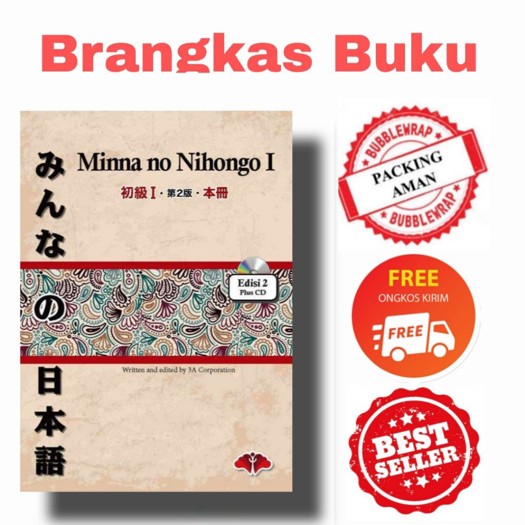 Terlaris Paket 2 Buku Minna no nihongo full Jepang