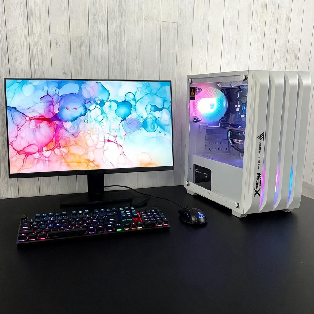 PC GAMING FULLSET RYZEN 5 56000G - RAM 16GB - SSD 512GB -  MONITOR 24 INC