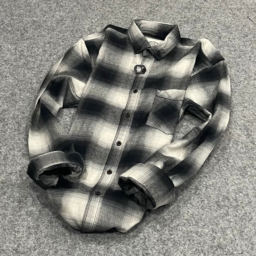 Kemeja Flanel Pria veterano long sleeve Kemeja Flanel lengan panjang JackBrown Official