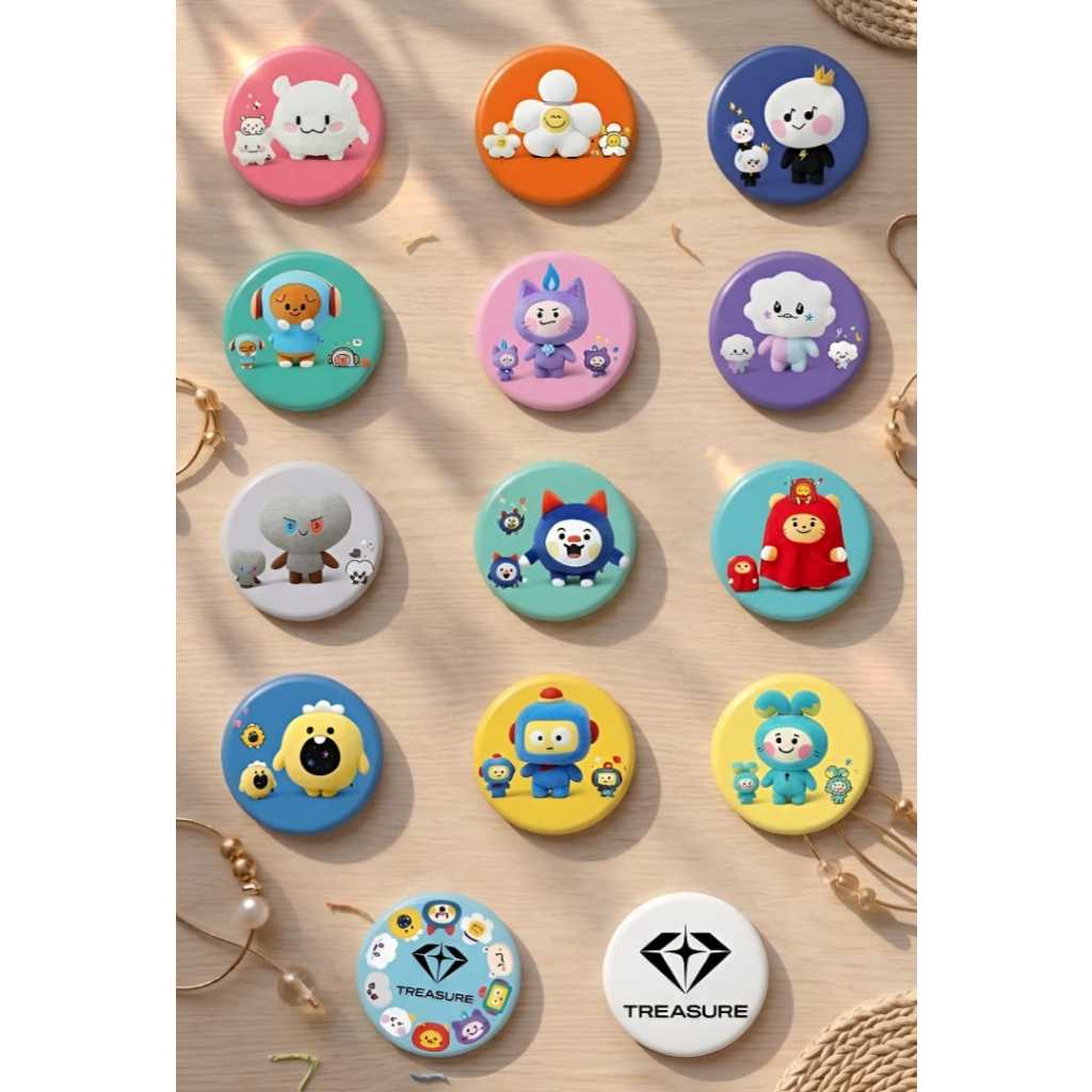 TREASURE TRUZ PIN BUTTON/BDAGE/BROS KPOP TREASURE TRUZ // FANMADE PIN BUTTON KPOP MERCH TREASURE TRU