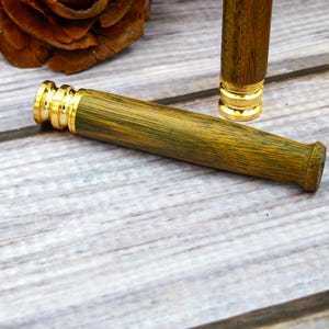 Madera Pipa Rokok Kayu Once Washable Filter Green Sandalwood - A59