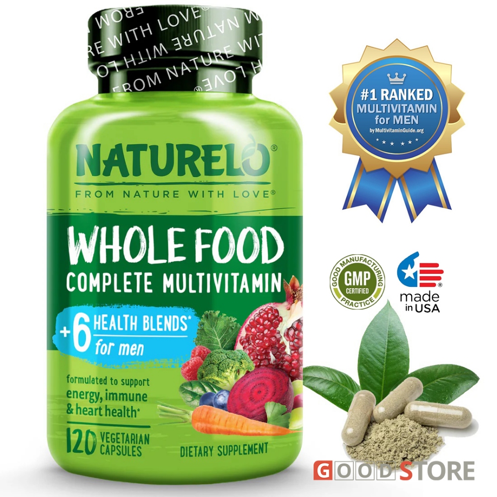 NATURELO - Whole Food Multivitamin for Men