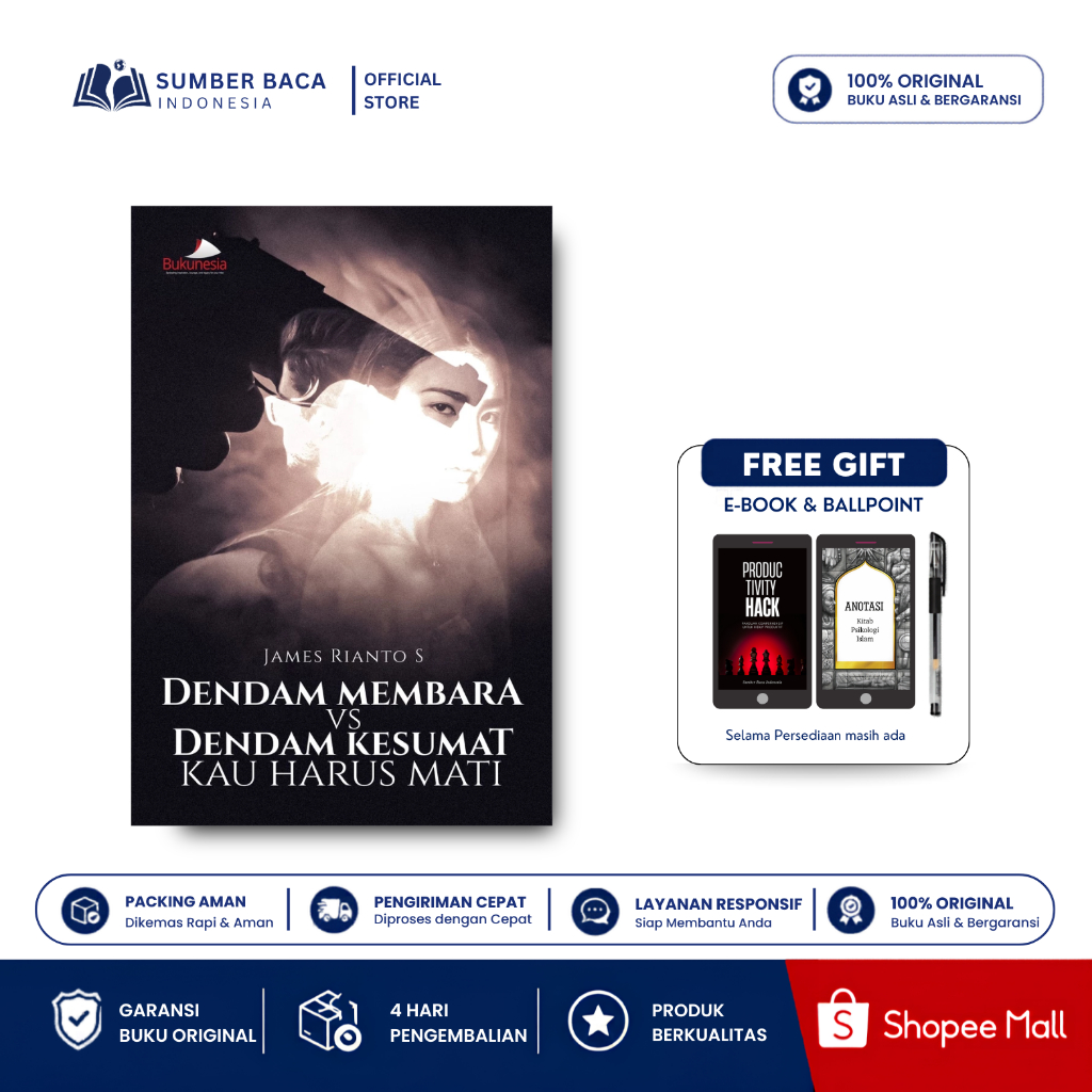 Buku Novel Dendam Membara vs Dendam Kesumat, Kau Harus Mati - Buku Novel Drama | Sumber Baca Indones