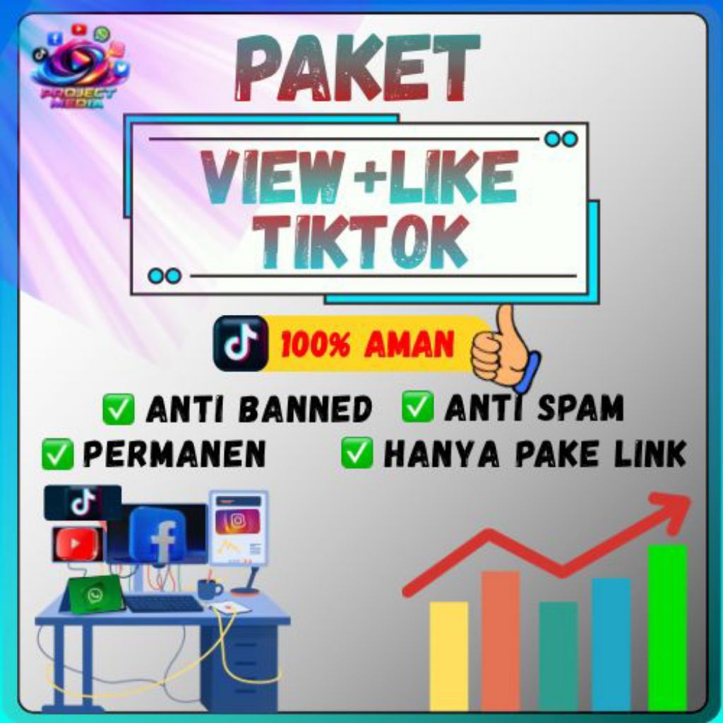 PAKET VIEW LIKE VIEW TIKTOK BERGARANSI GLOBAL PENONTON VIEW TIKTOK HIGH QUALITY