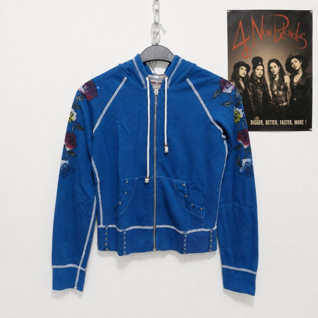 ONE LIFE Los Angeles, made in USA Cropped Hoodie womens not juicy couture | outer crop zipper sweate