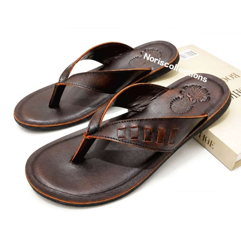 Sandal Kulit Pria | Sandal Pria Kulit Asli Original | Sandal Jepit Kulit