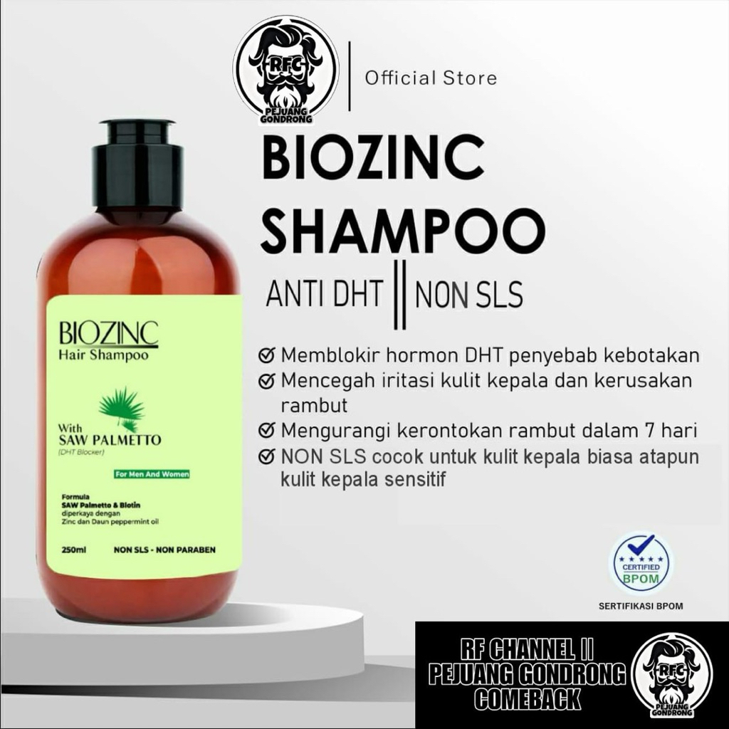 SHAMPO ANTI DHT DARI PEOMIX SUDAH BPOM RI (SAW PALMETTO DAN BIOTIN)