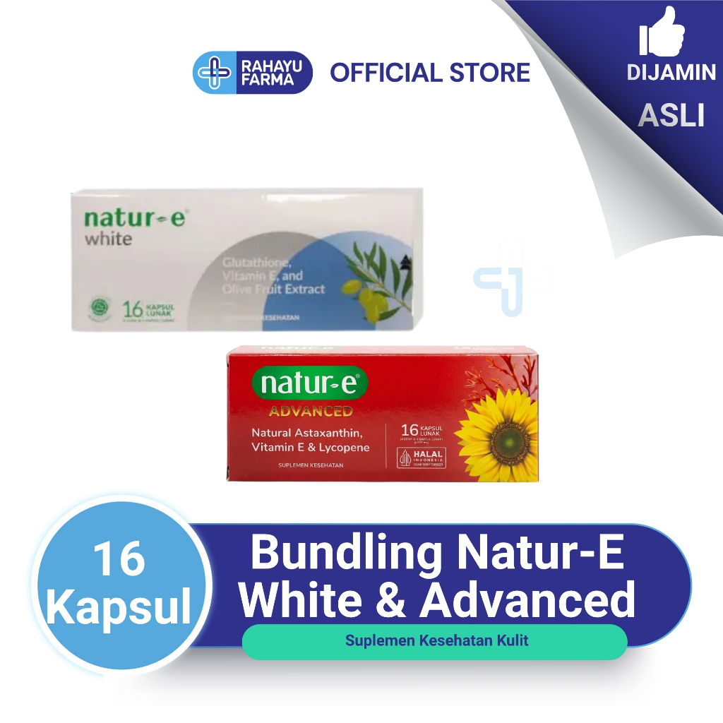 Natur-E Paket Bundling Natur-E White 16 Kapsul dan Natur-E Advanced 16 Kapsul