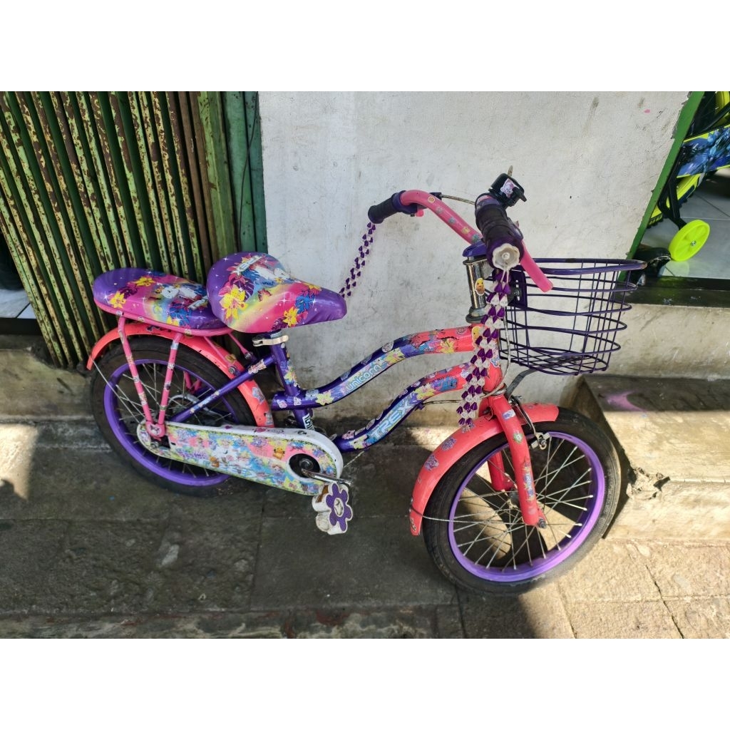 BEKAS SEPEDA MINI 16 TREX UNICORN BAN POMPA