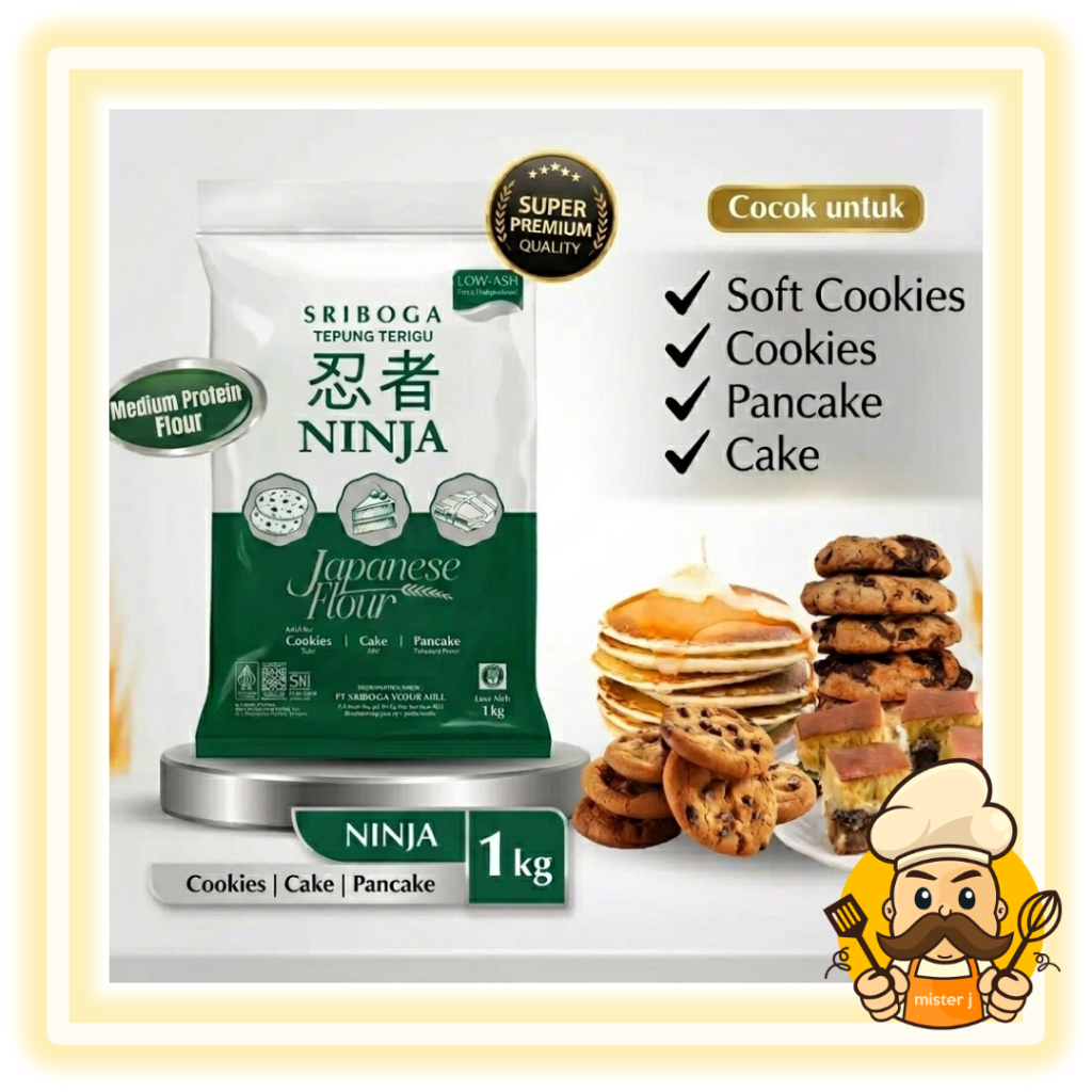 Sriboga Ninja Premium | 1 Kg | Tepung Terigu Sriboga Ninja
