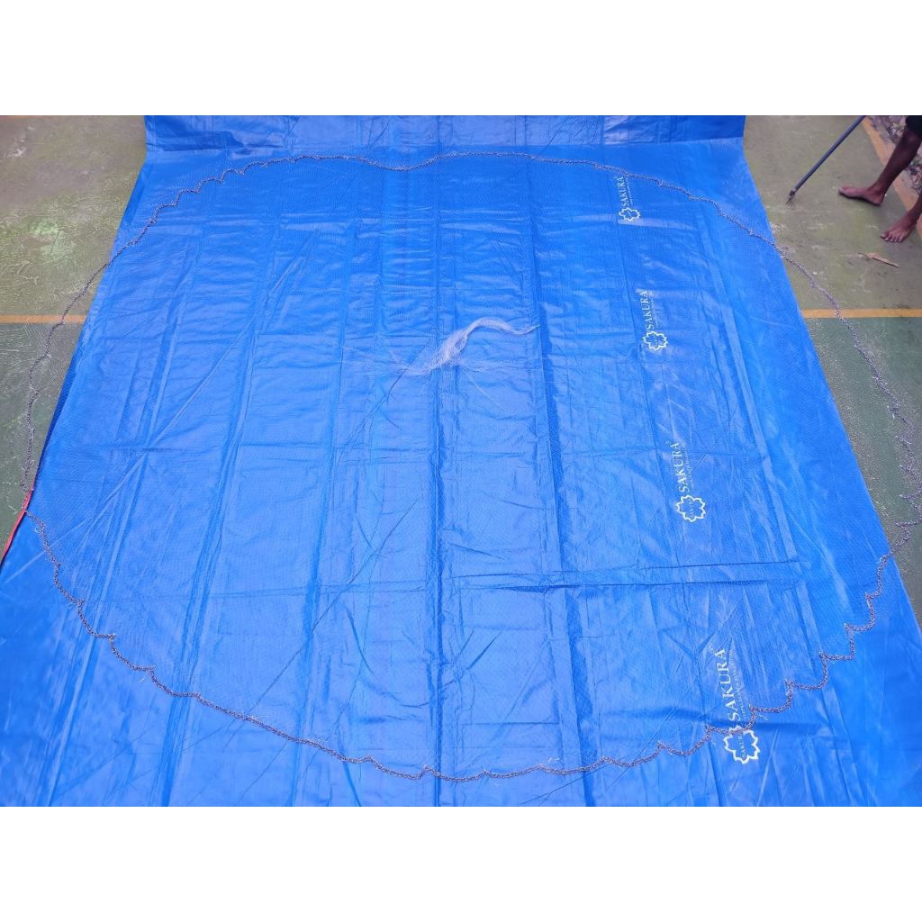 JALA IKAN JALA UDANG 2,5 METER BAHAN SENAR MEKAR FULL HABIS PEMBERAT TIMAH SUPER NO 0 JALA SUNGAI JA