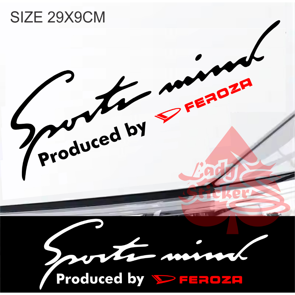Sticker sportmind mobil daihatsu feroza cutting stiker kap alis mobil sportmind daihatsu feroza univ