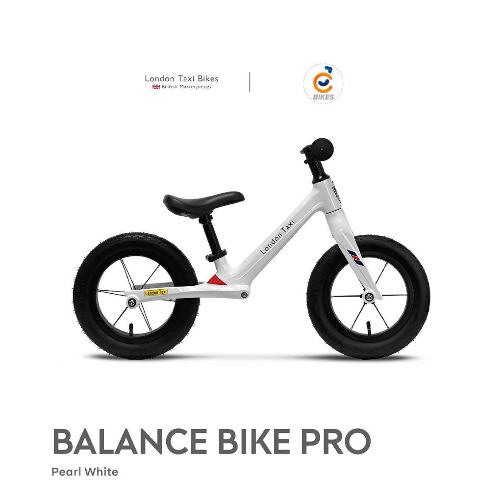 London Taxi Balance Bike Pro | Push / Kick Bike Premium w/ Rear Suspension