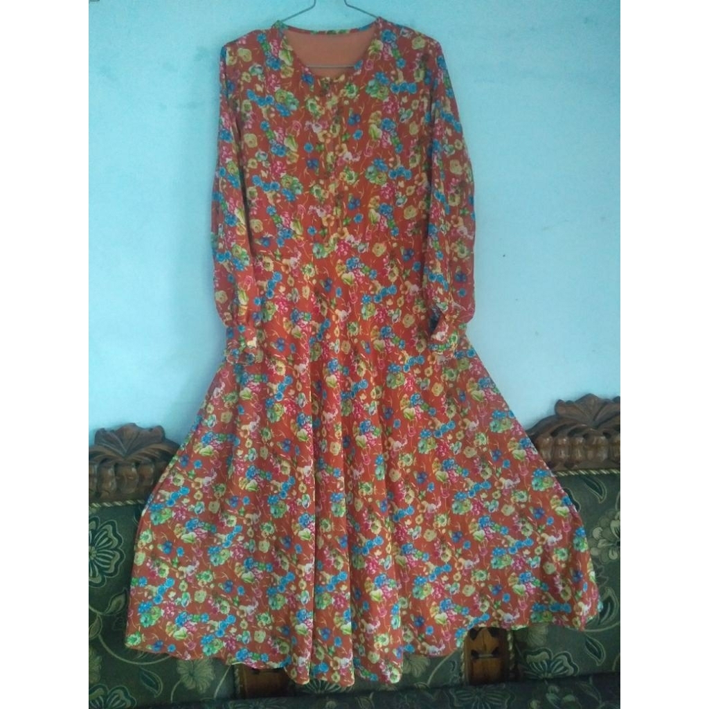 Pl gamis ceruti bunga ld 102 pb 130
