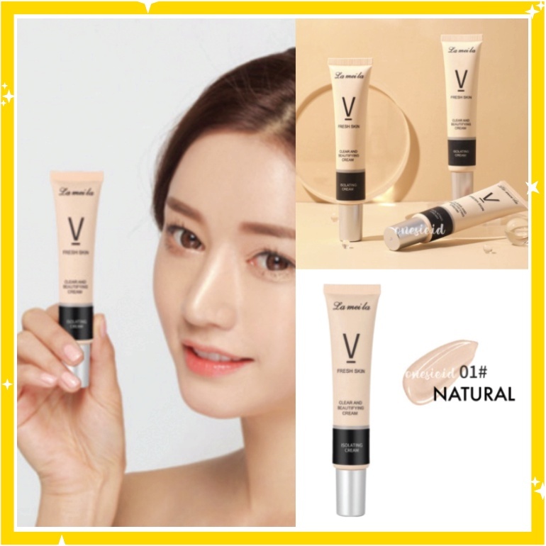 Brighten Cream Isolating Korean Makeup Base Moisture Multifungsi Natural Primer V Fresh Skin